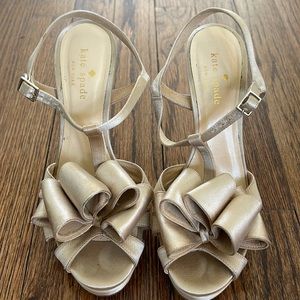 Gold Kate Spade heels
